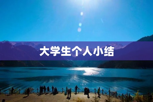 大学生个人小结:学习、生活和成长