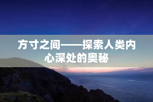 方寸之间——探索人类内心深处的奥秘 方寸之间——探索人类内心深处的奥秘