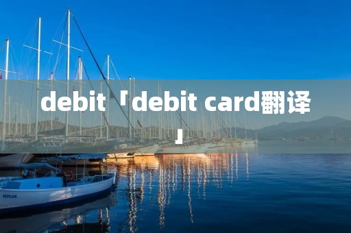 debit「debit card翻译」