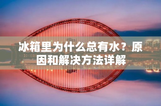 冰箱里为什么总有水?原因和解决方法详解 冰箱里为什么总有水?原因和解决方法详解