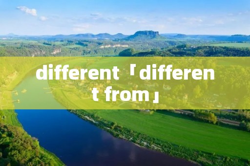 different「different from」