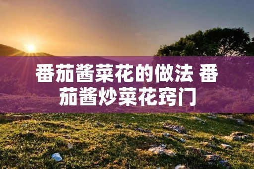 番茄酱菜花的做法 番茄酱炒菜花窍门