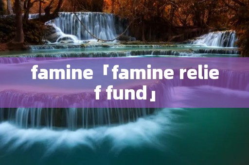 famine「famine relief fund」 famine「famine relief fund」