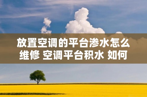 放置空调的平台渗水怎么维修 空调平台积水 如何解决