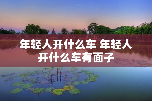 年轻人开什么车 年轻人开什么车有面子