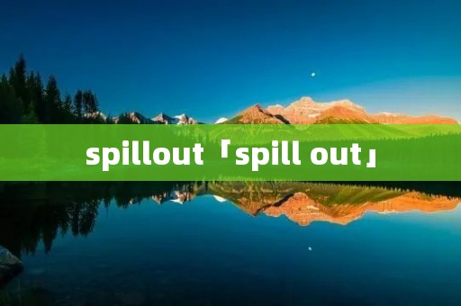 spillout「spill out」