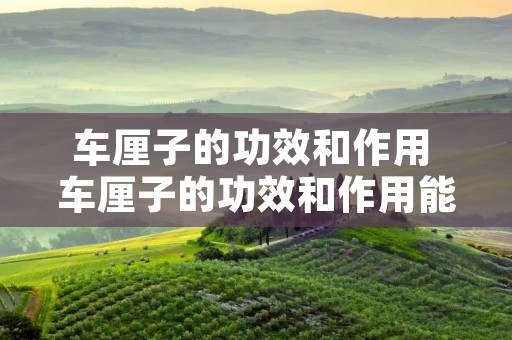 车厘子的功效和作用 车厘子的功效和作用能多吃吗