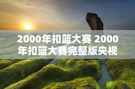 2000年扣篮大赛 2000年扣篮大赛完整版央视解说 2000年扣篮大赛 2000年扣篮大赛完整版央视解说