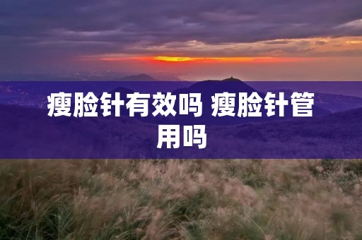 瘦脸针有效吗 瘦脸针管用吗 瘦脸针有效吗 瘦脸针管用吗