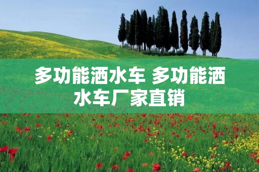 多功能洒水车 多功能洒水车厂家直销