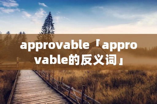 approvable「approvable的反义词」