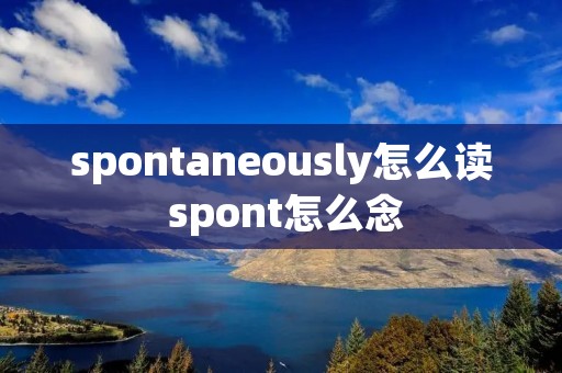 spontaneously怎么读 spont怎么念