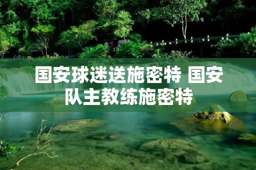 国安球迷送施密特 国安队主教练施密特 国安球迷送施密特 国安队主教练施密特