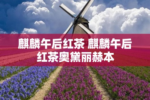 麒麟午后红茶 麒麟午后红茶奥黛丽赫本