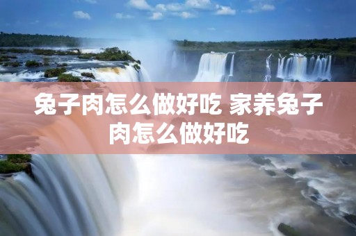 兔子肉怎么做好吃 家养兔子肉怎么做好吃