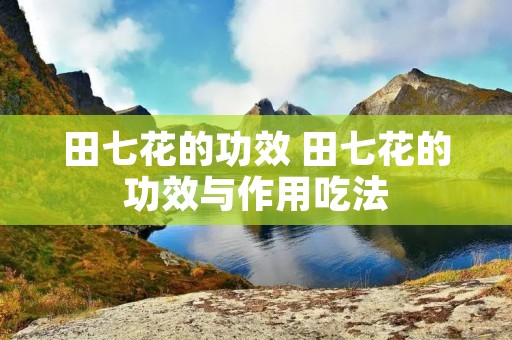 田七花的功效 田七花的功效与作用吃法