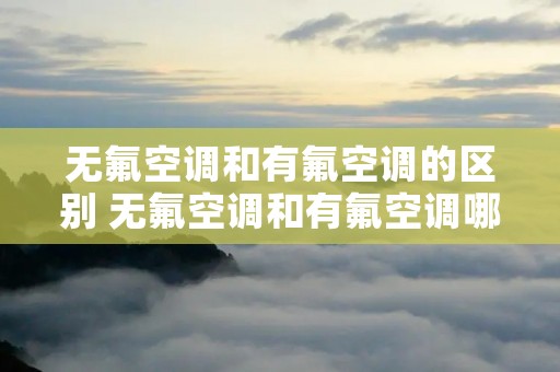 无氟空调和有氟空调的区别 无氟空调和有氟空调哪个省电
