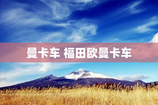 曼卡车 福田欧曼卡车
