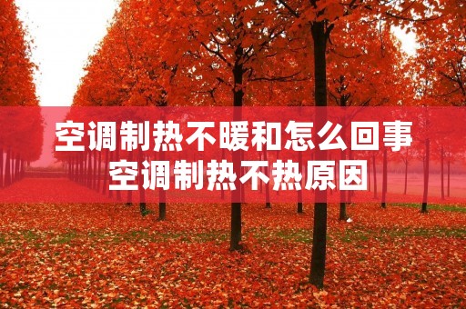 空调制热不暖和怎么回事 空调制热不热原因