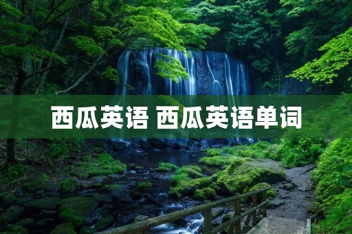 西瓜英语 西瓜英语单词