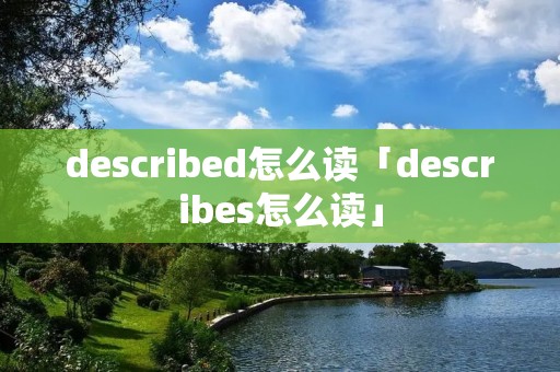 described怎么读「describes怎么读」