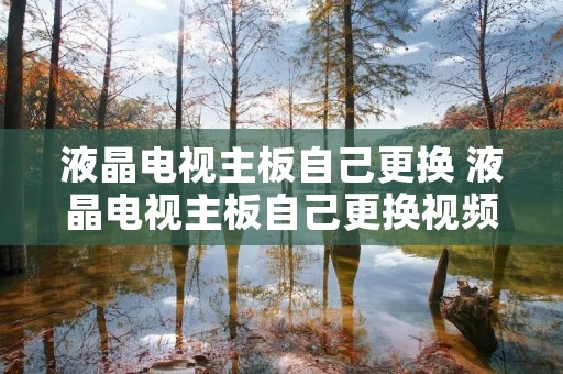 液晶电视主板自己更换 液晶电视主板自己更换视频