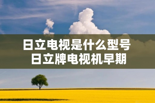 日立电视是什么型号 日立牌电视机早期