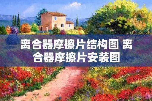 离合器摩擦片结构图 离合器摩擦片安装图 离合器摩擦片结构图 离合器摩擦片安装图
