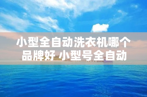 小型全自动洗衣机哪个品牌好 小型号全自动洗衣机