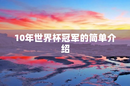 10年世界杯冠军的简单介绍 10年世界杯冠军的简单介绍