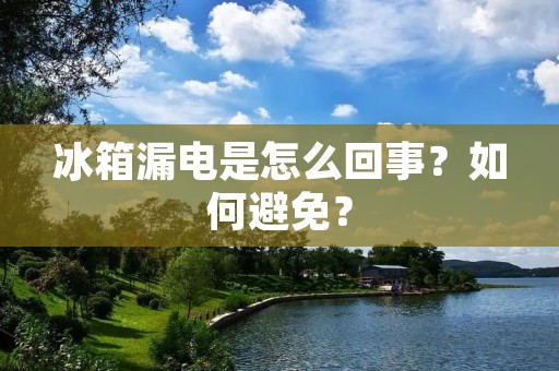 冰箱漏电是怎么回事？如何避免？