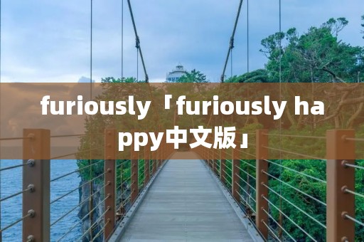 furiously「furiously happy中文版」