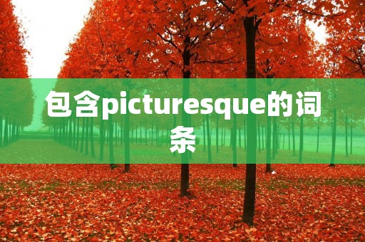 包含picturesque的词条