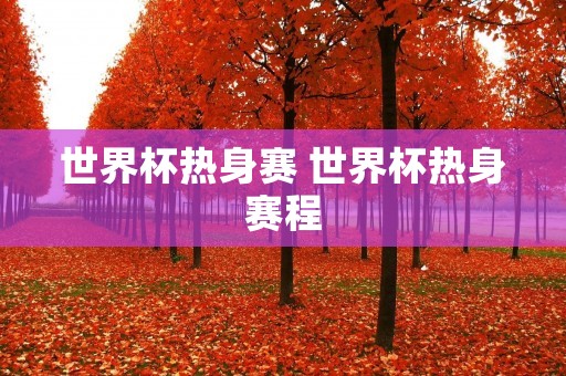 世界杯热身赛 世界杯热身赛程 世界杯热身赛 世界杯热身赛程