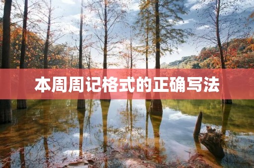 本周周记格式的正确写法