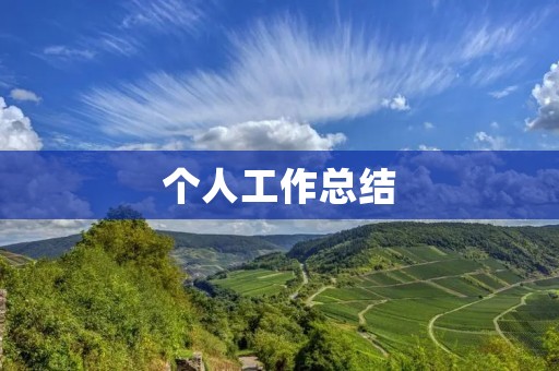 个人工作总结:成长与拓展