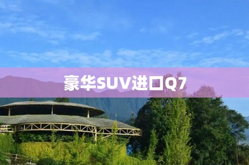豪华SUV进口Q7:领略奥迪的尊贵与品质 豪华SUV进口Q7:领略奥迪的尊贵与品质