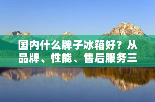 国内什么牌子冰箱好？从品牌、性能、售后服务三个方面分析