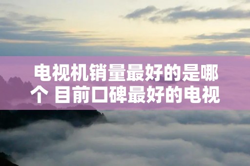 电视机销量最好的是哪个 目前口碑最好的电视机销量排行