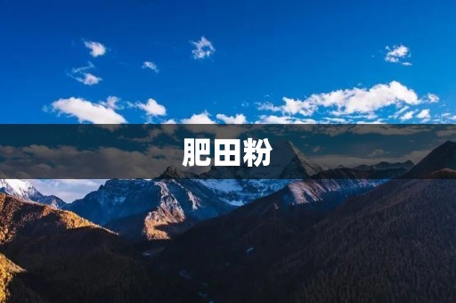 肥田粉:常用的氮肥