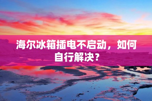 海尔冰箱插电不启动，如何自行解决？