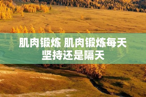 肌肉锻炼 肌肉锻炼每天坚持还是隔天 肌肉锻炼 肌肉锻炼每天坚持还是隔天