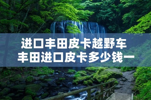 进口丰田皮卡越野车 丰田进口皮卡多少钱一辆 进口丰田皮卡越野车 丰田进口皮卡多少钱一辆
