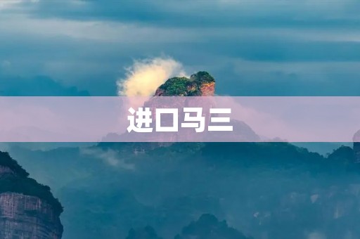 进口马三:品质卓越,价值超越 进口马三:品质卓越,价值超越