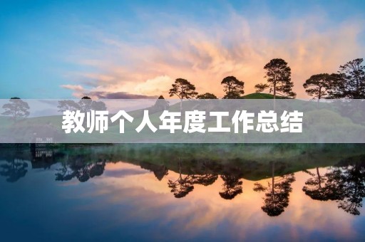 教师个人年度工作总结