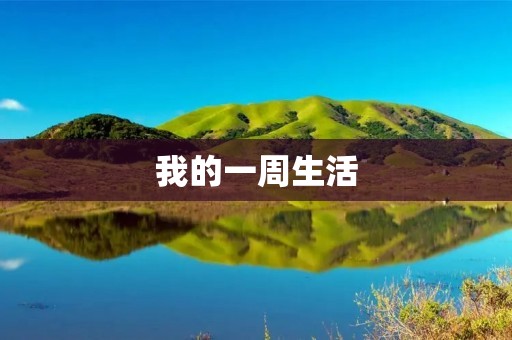 我的一周生活 我的一周生活
