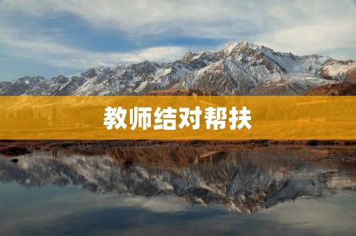 教师结对帮扶:共同成长的奇妙旅程