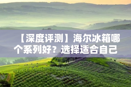 【深度评测】海尔冰箱哪个系列好?选择适合自己的冰箱,从系列的特点开始! 【深度评测】海尔冰箱哪个系列好?选择适合自己的冰箱,从系列的特点开始!