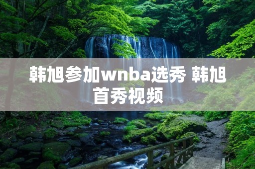 韩旭参加wnba选秀 韩旭首秀视频