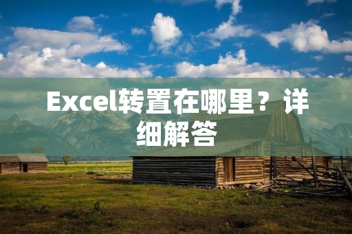 Excel转置在哪里？详细解答